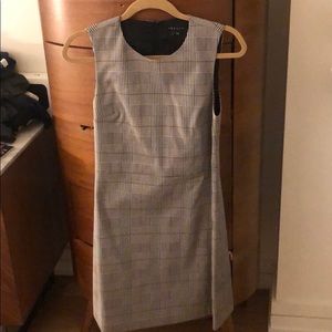 Theory plaid checkered dress